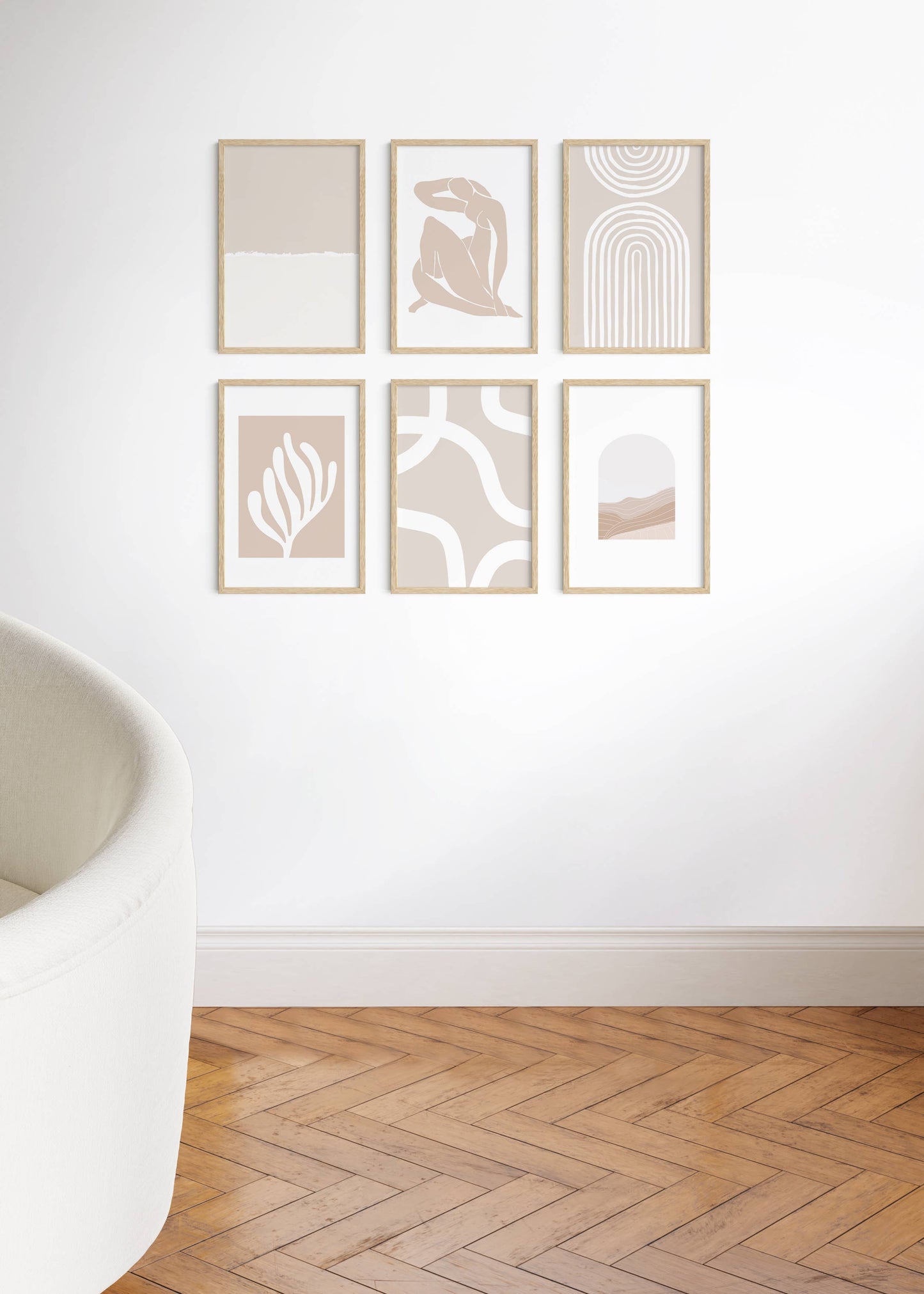 Natural Oak Wood Frame