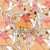 Backpack Shiba Sticker