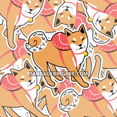 Backpack Shiba Sticker