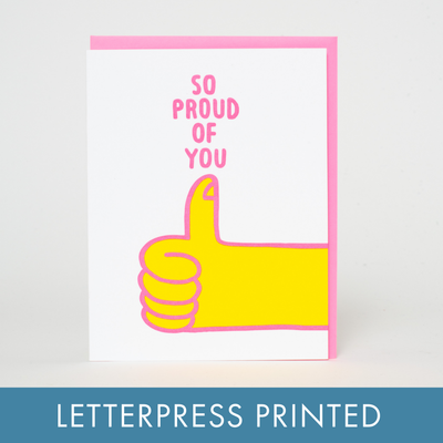 Proud Of You Thumbs Up Card