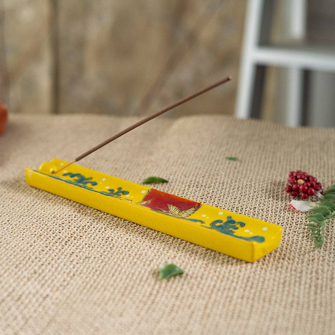Ceramic Incense Holder - Moon Crane
