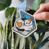 Laptop Cat Sticker