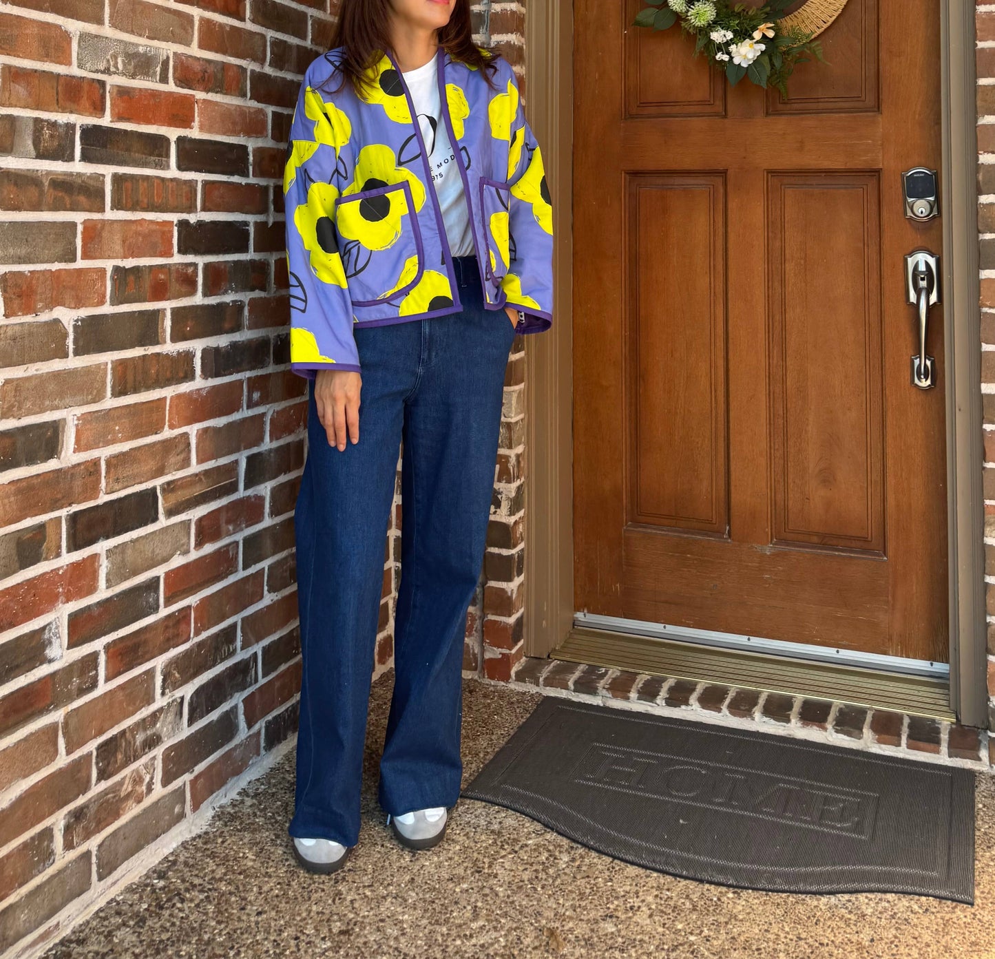 Purple Garden Quilting Jacket