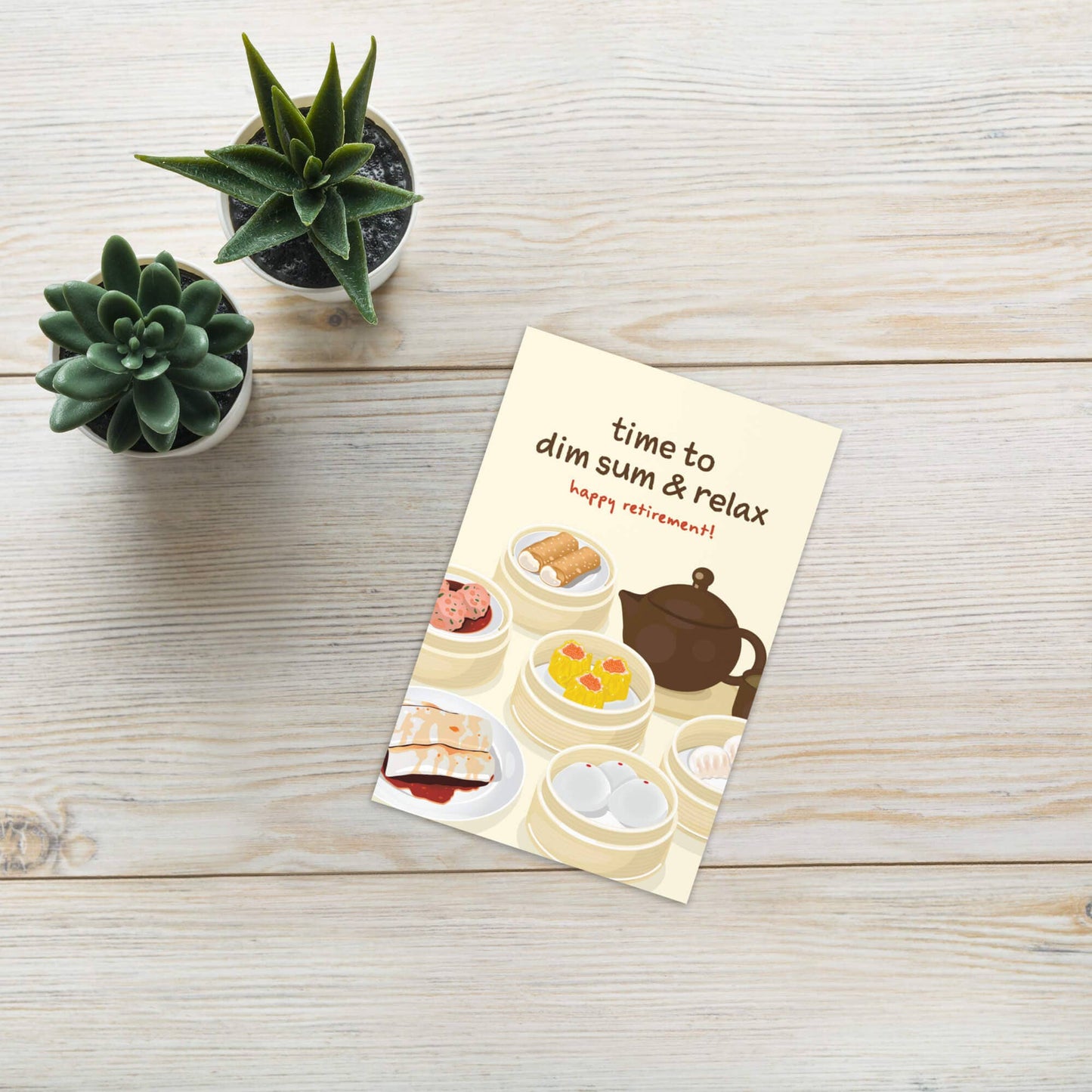 Dim Sum Funny Retirement Card