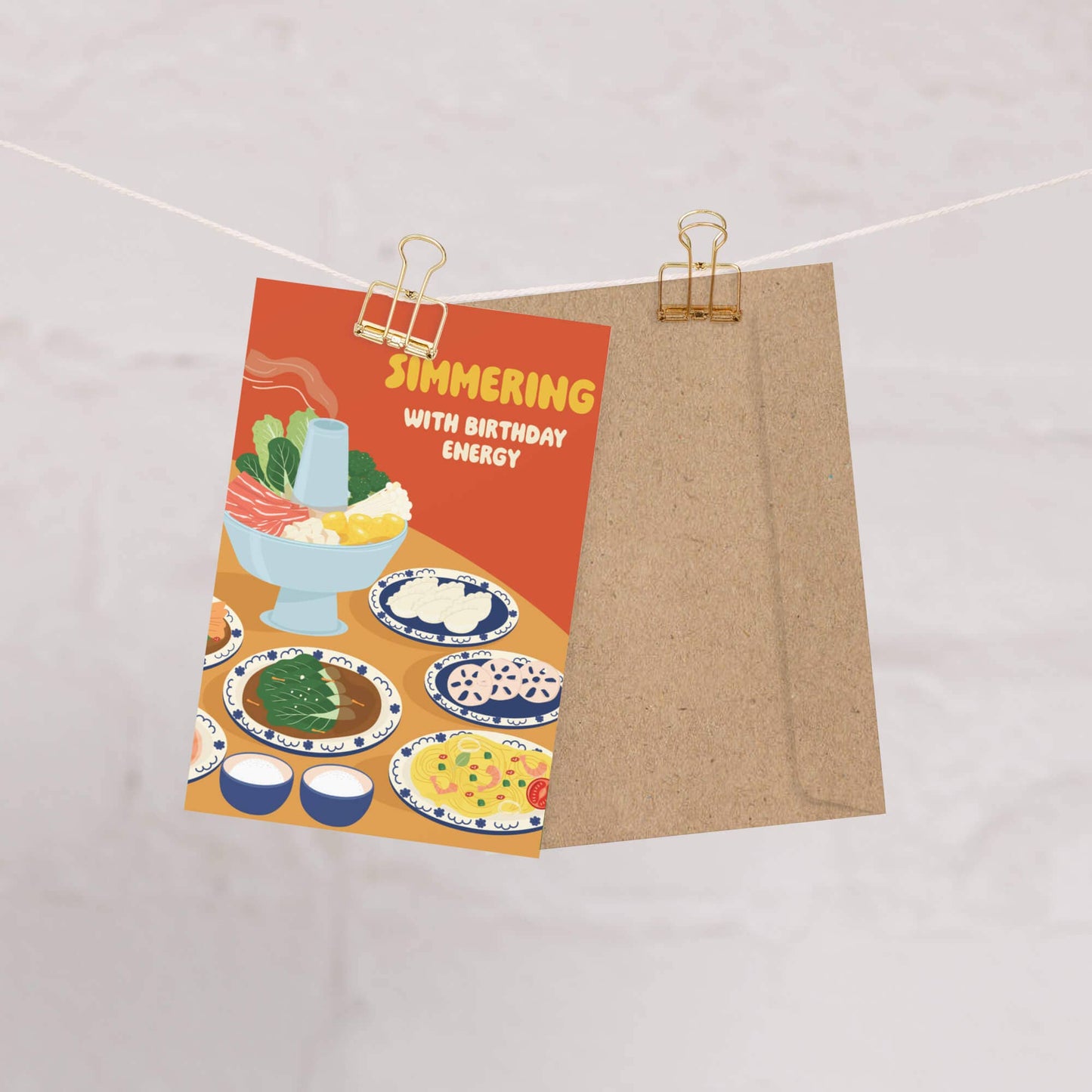 Hot Pot Simmering Birthday Card