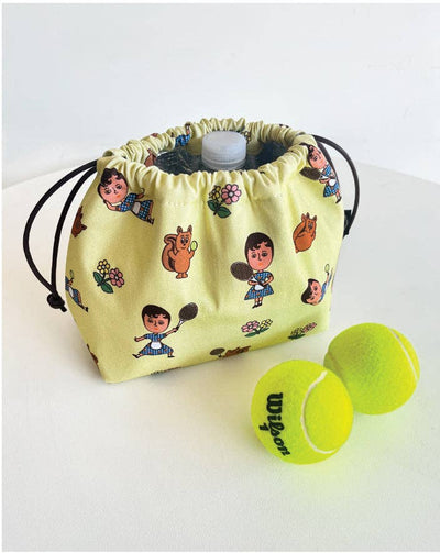 Oxford Cotton Insulated Lunch Pouch
