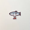 Fish With Legs Vinyl Sticker