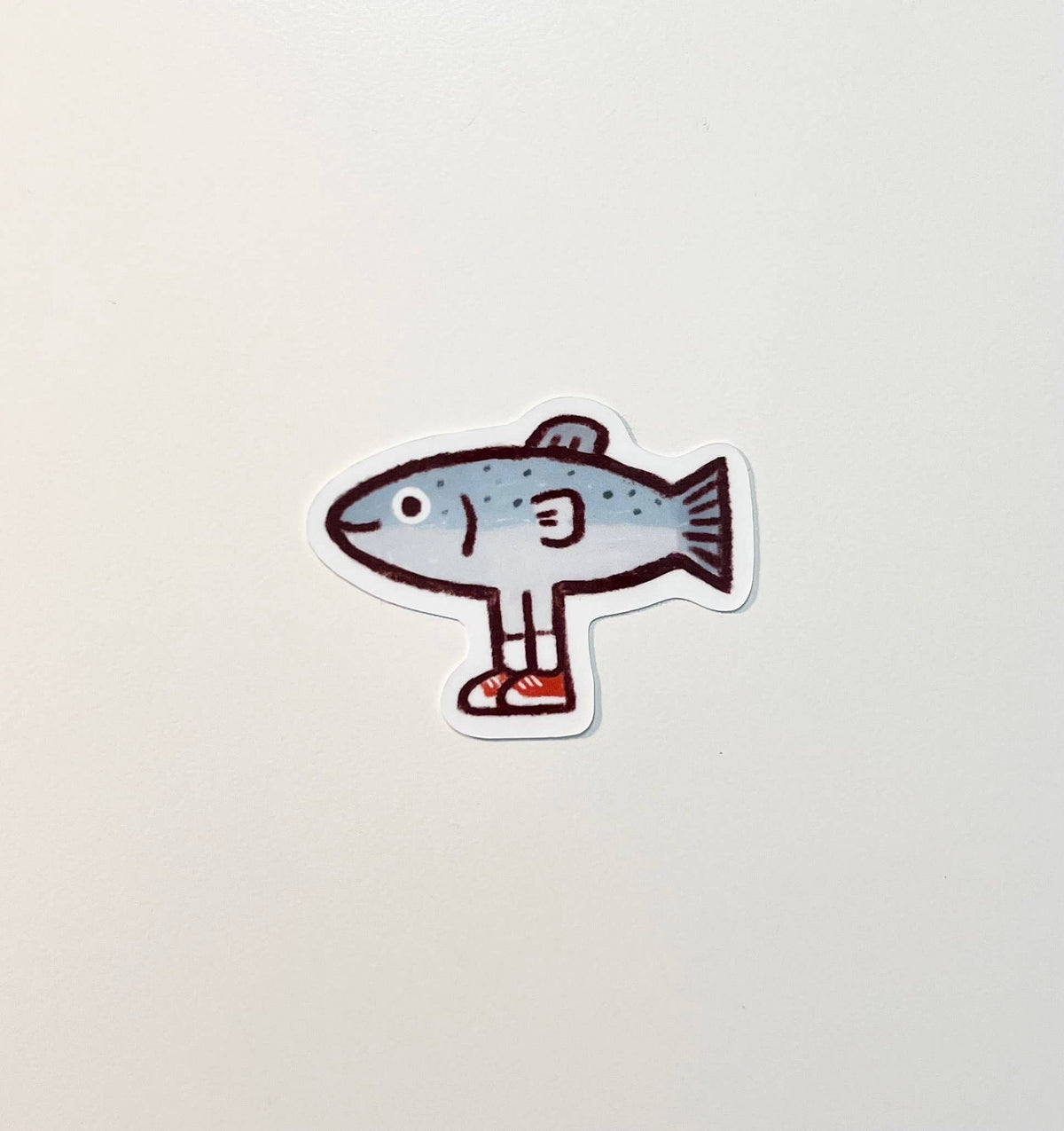 Fish With Legs Vinyl Sticker