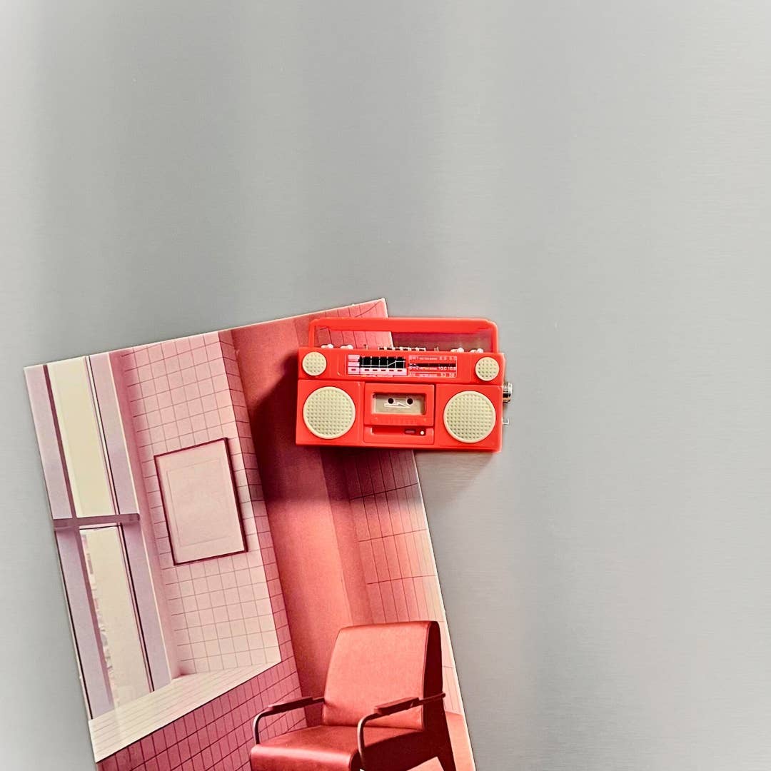 Retro Mini Cassette Tape Player Fridge Magnet