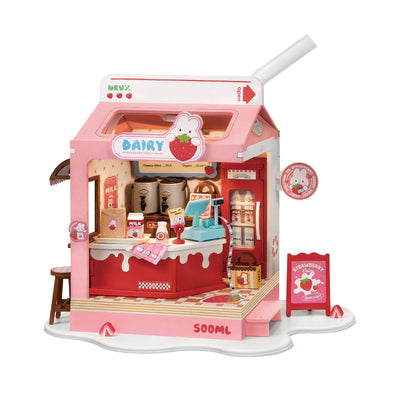Strawberry Milk Box DIY Miniature House
