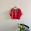 Pink Check Linen Top