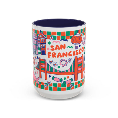 San Francisco Coffee Mug (15oz, dark blue)