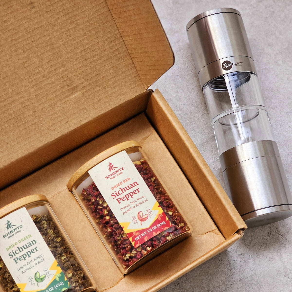 Sichuan Pepper Gift Set – Red & Green Whole Spice