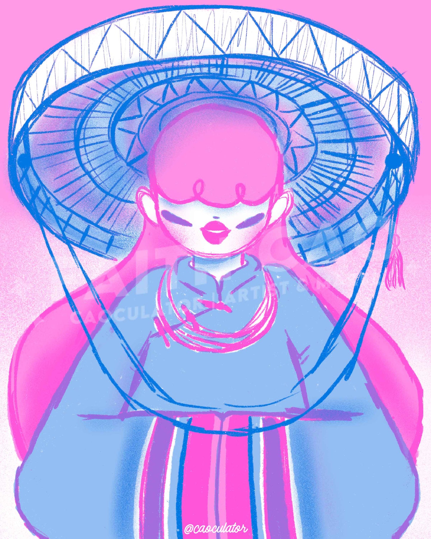 Vietnamese Risograph Print