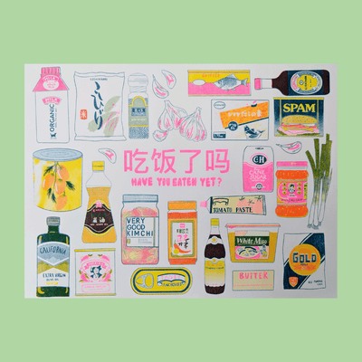 Have You Eaten Yet? Risograph Print