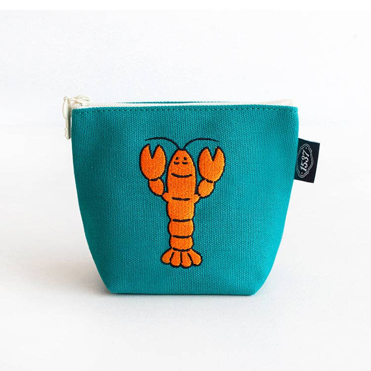 Embroidered Boat Pouch