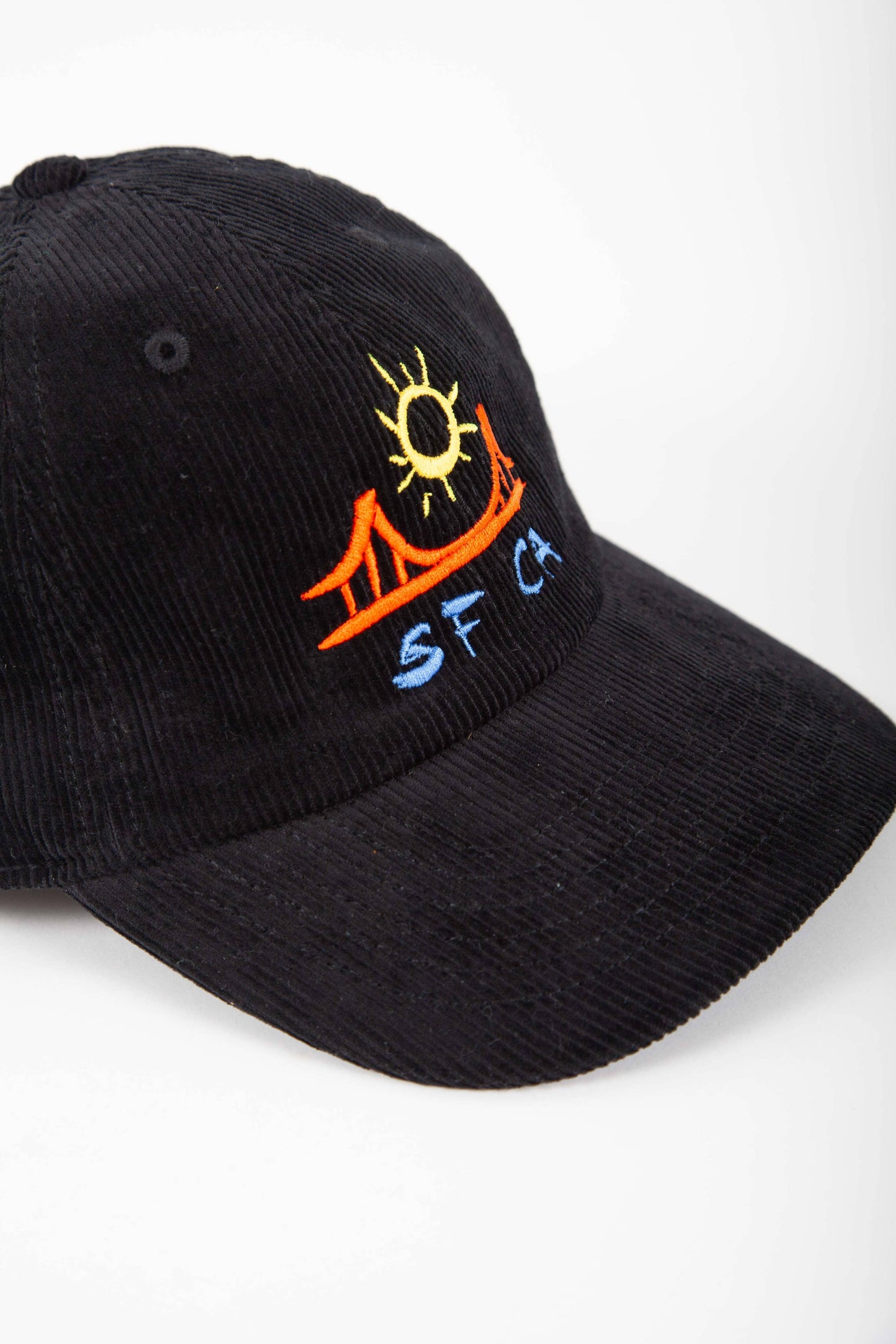 SF CA Cap - Black Corduroy
