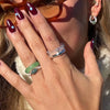 Cove White Gemstone Sculpted Ring