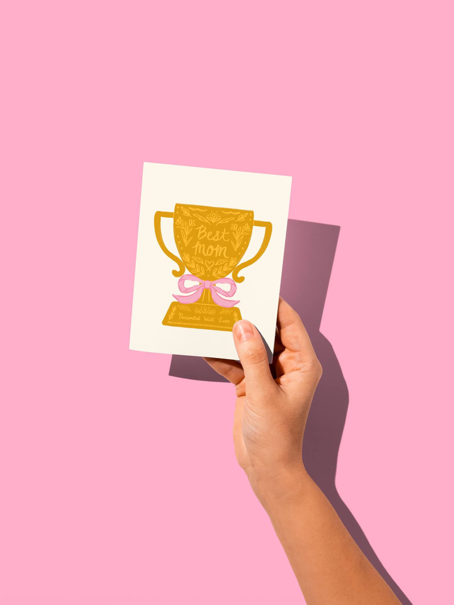 Best Mom Trophy Card