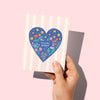 Welcome Baby Floral and Celestial Card