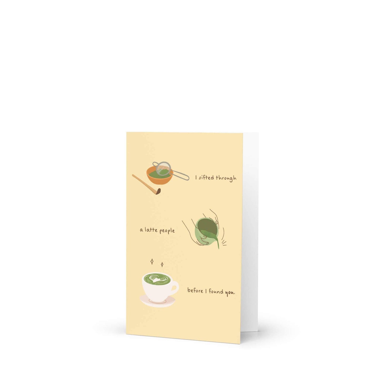 Sifted a Latte People Greeting Card
