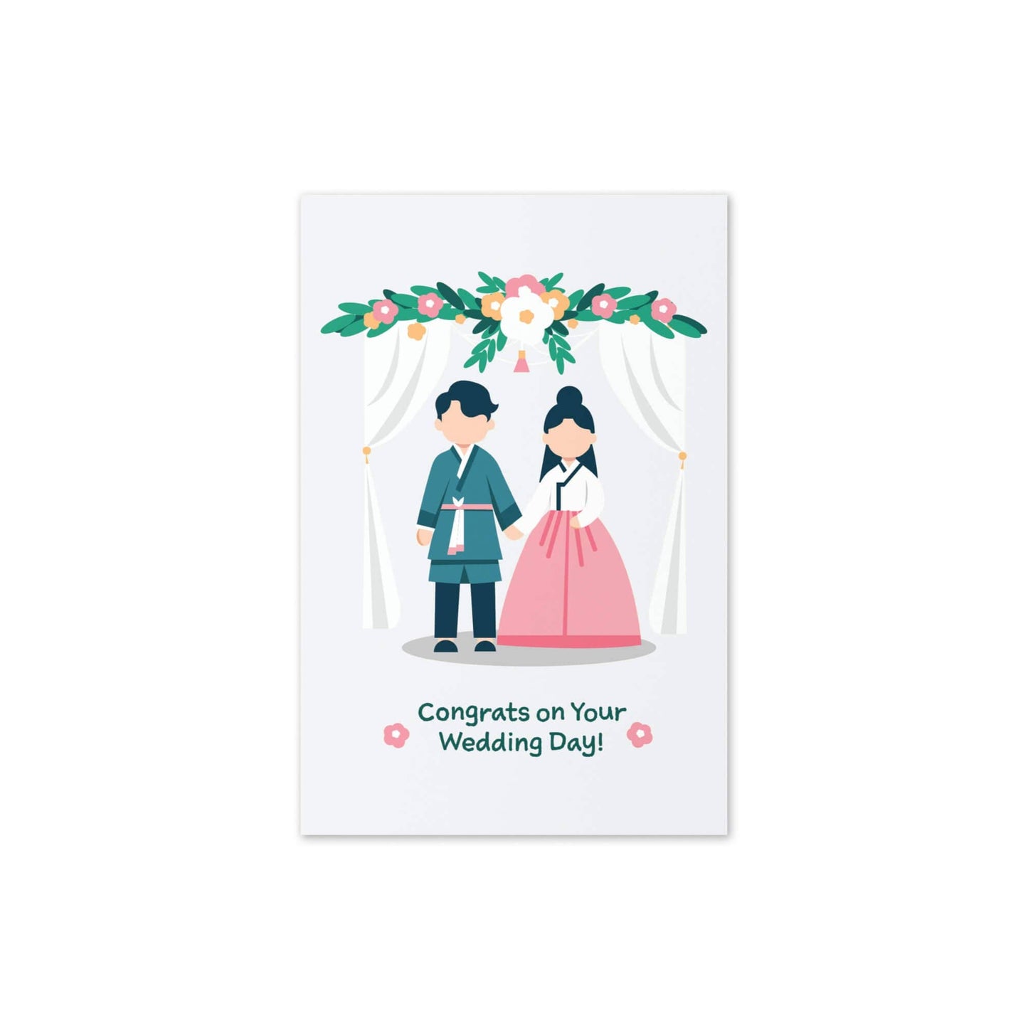 Korean Hanbok Wedding Card