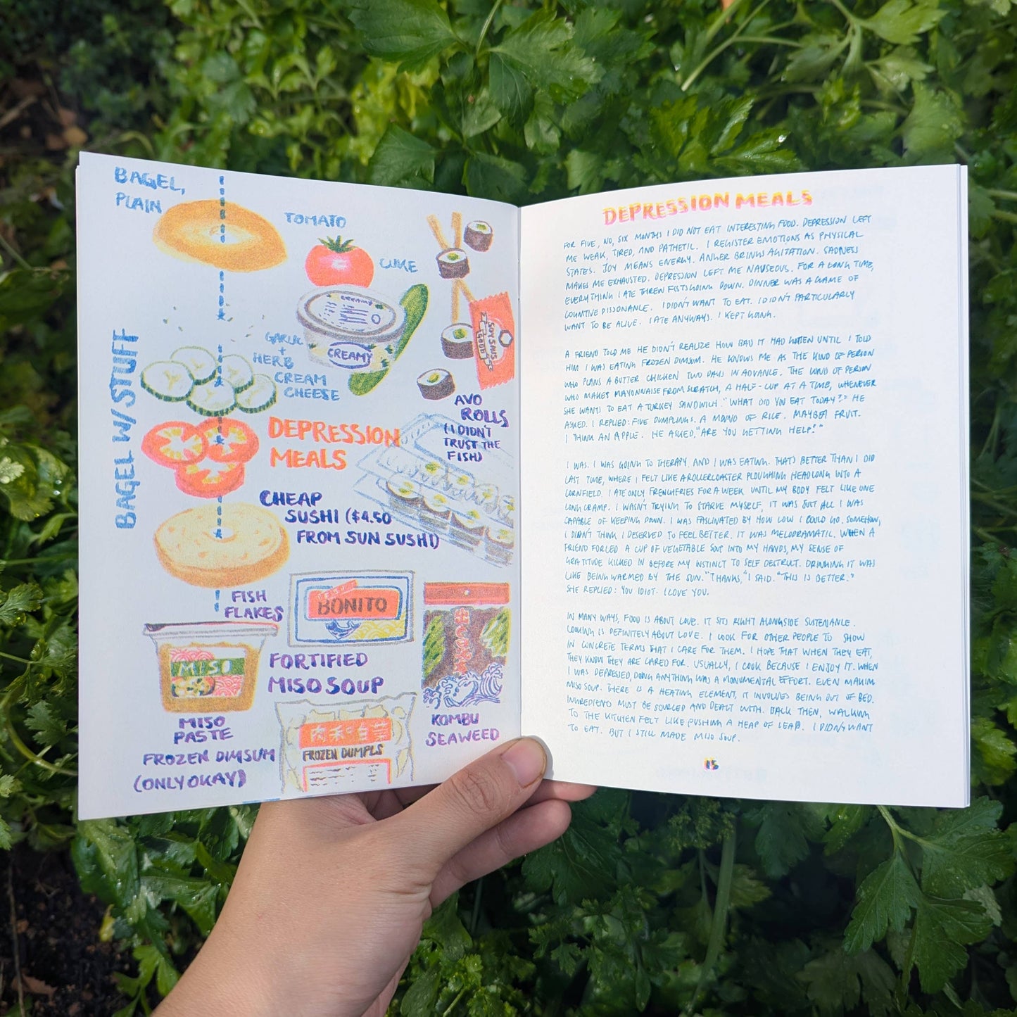 Food I've Cooked for Those I've Loved Risograph Zine
