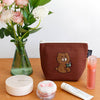 Embroidered Boat Pouch