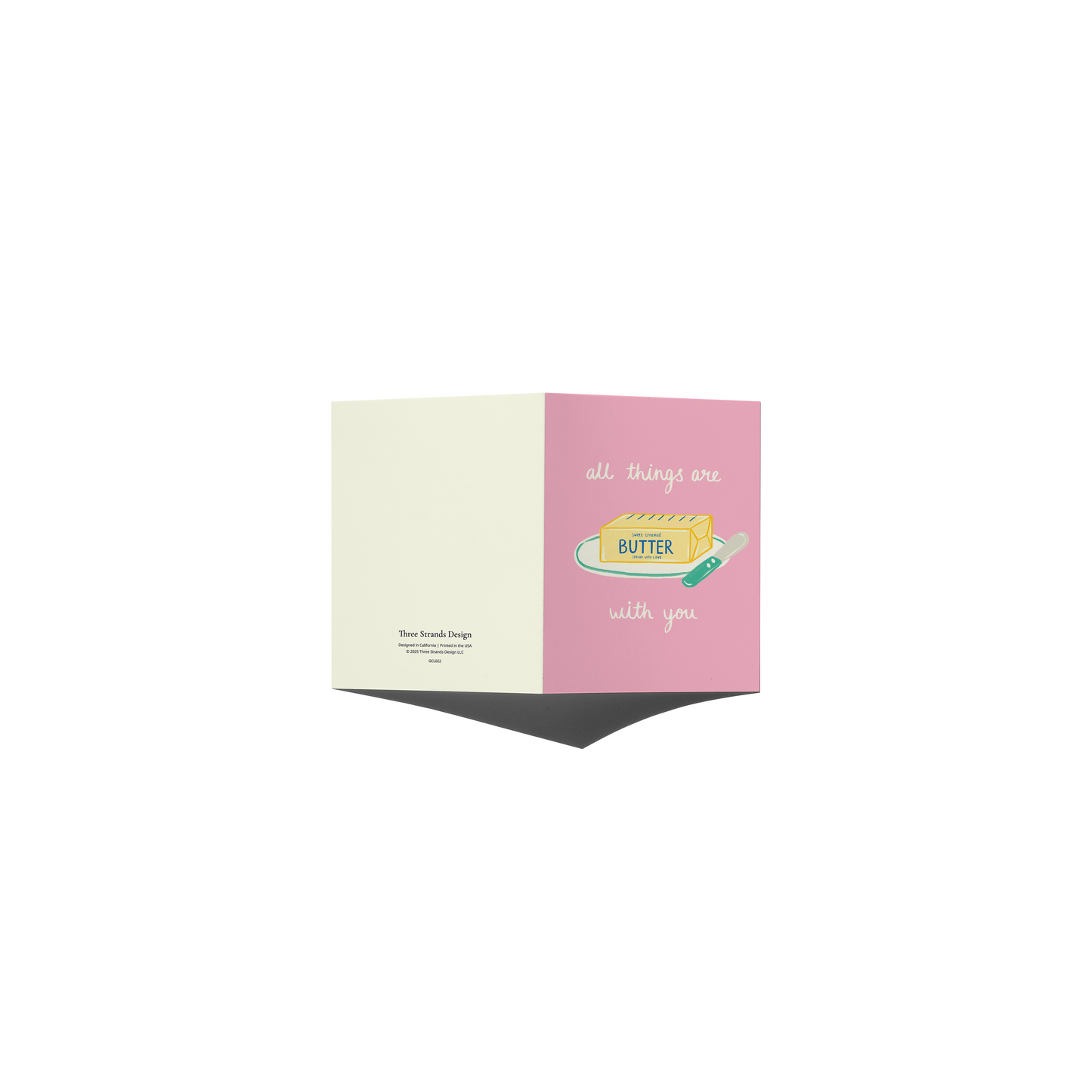 Butter With You Food Pun Love & Friendship Card