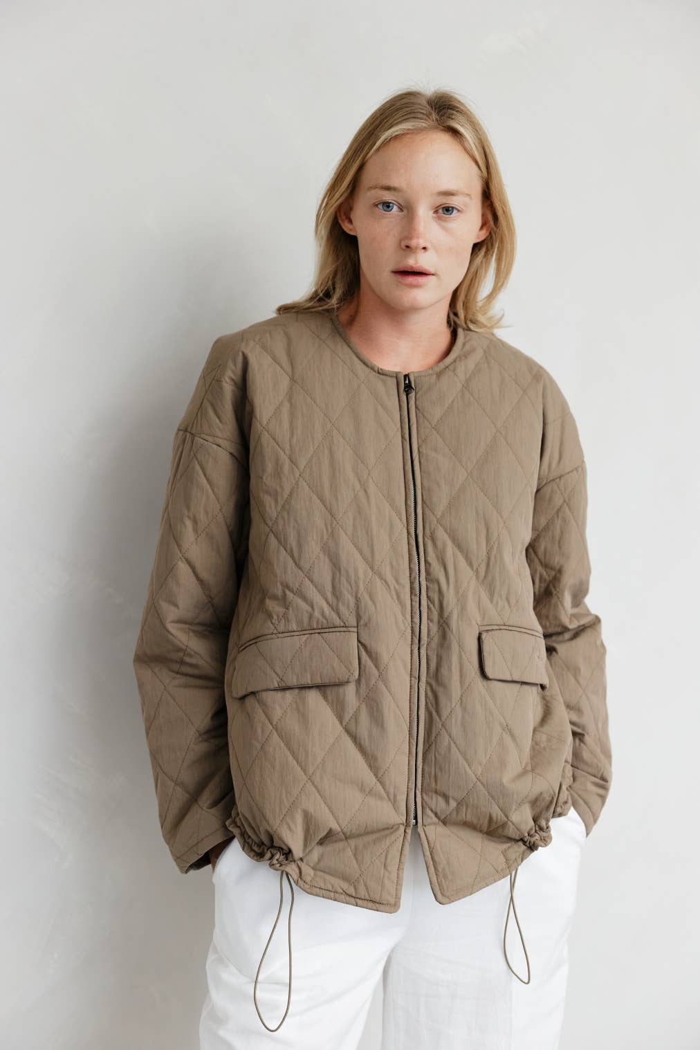 The Greta Jacket | Oversized Quilted Jacket with Drawstrings