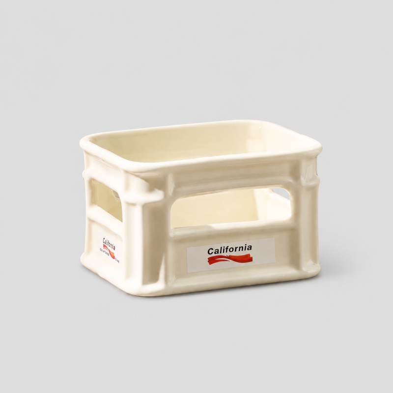 Ceramic Crate Snack Bowl