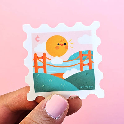 Golden Gate Bridge Stamp Sticker