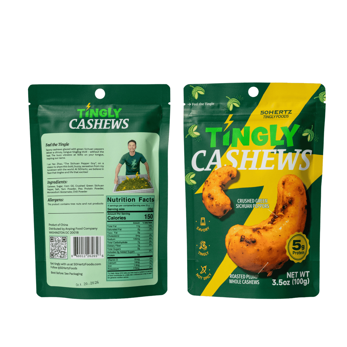 Tingly Sichuan Pepper Cashews – Sweet & Savory Gourmet Snack