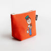 Embroidered Boat Pouch