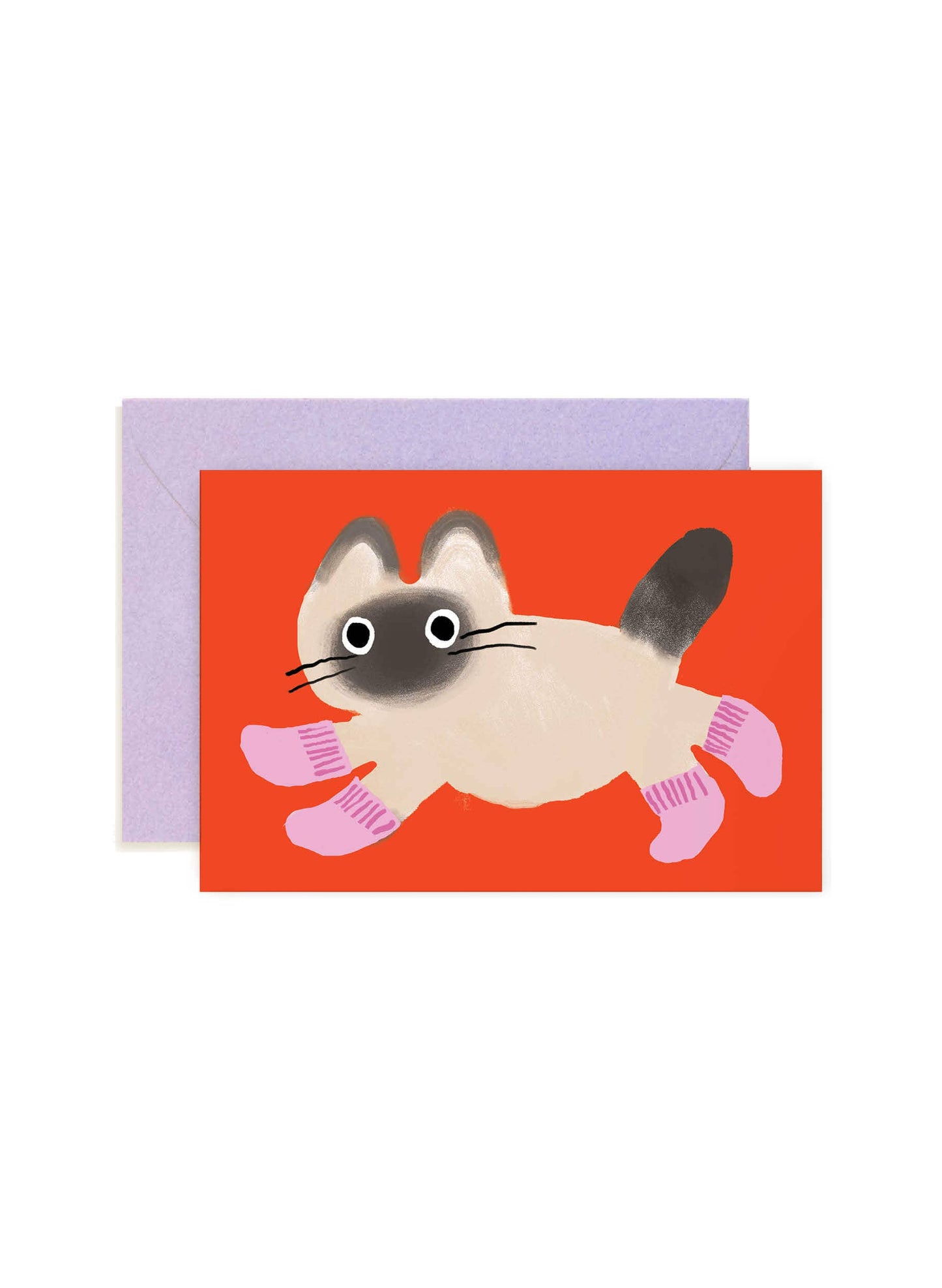Cat Socks Mini Note Card