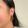 Mini Strawberry Acrylic Earrings