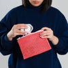 Raffia Zip Pouch