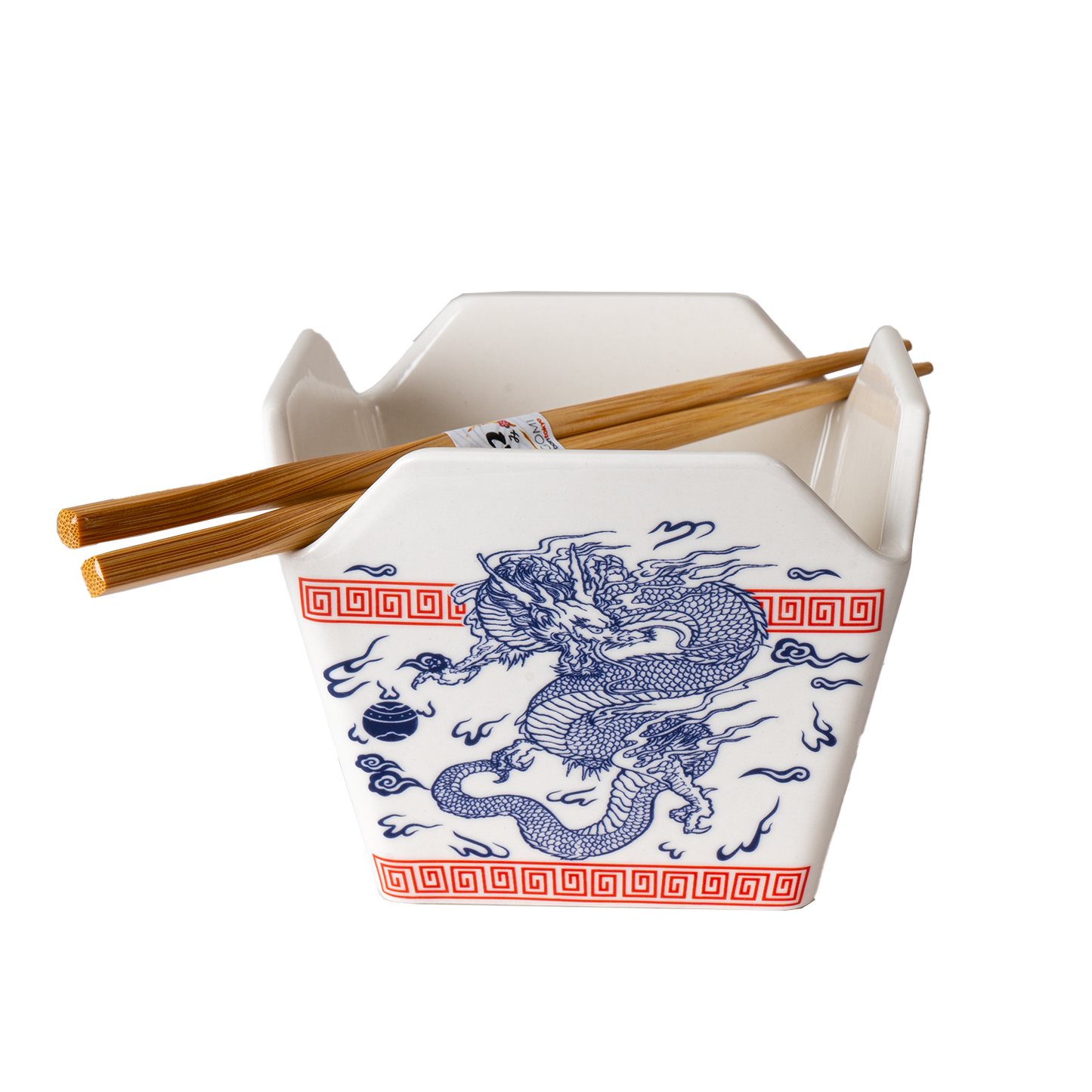 Takeout Box Serving Bowl With Chopsticks