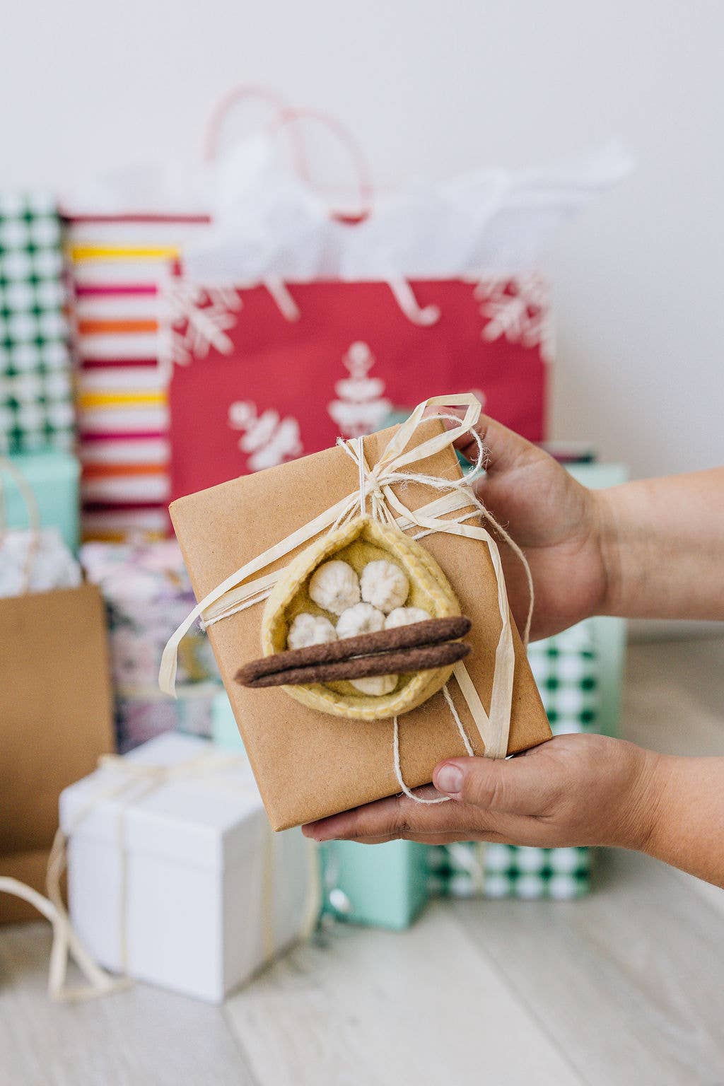 Dumplings Felt Ornament