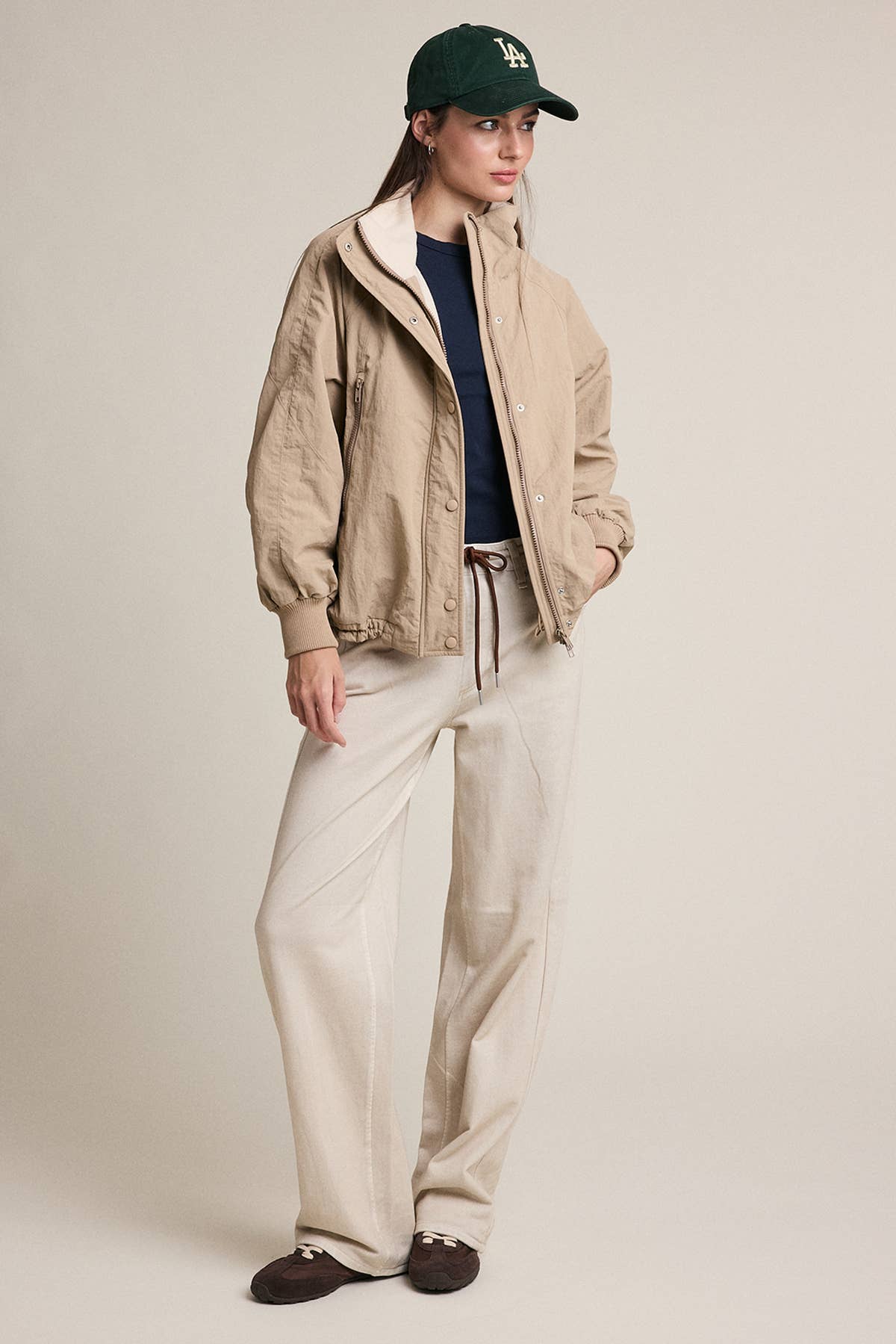 Cozy Fleece-Lined Zip & Snap Jacket