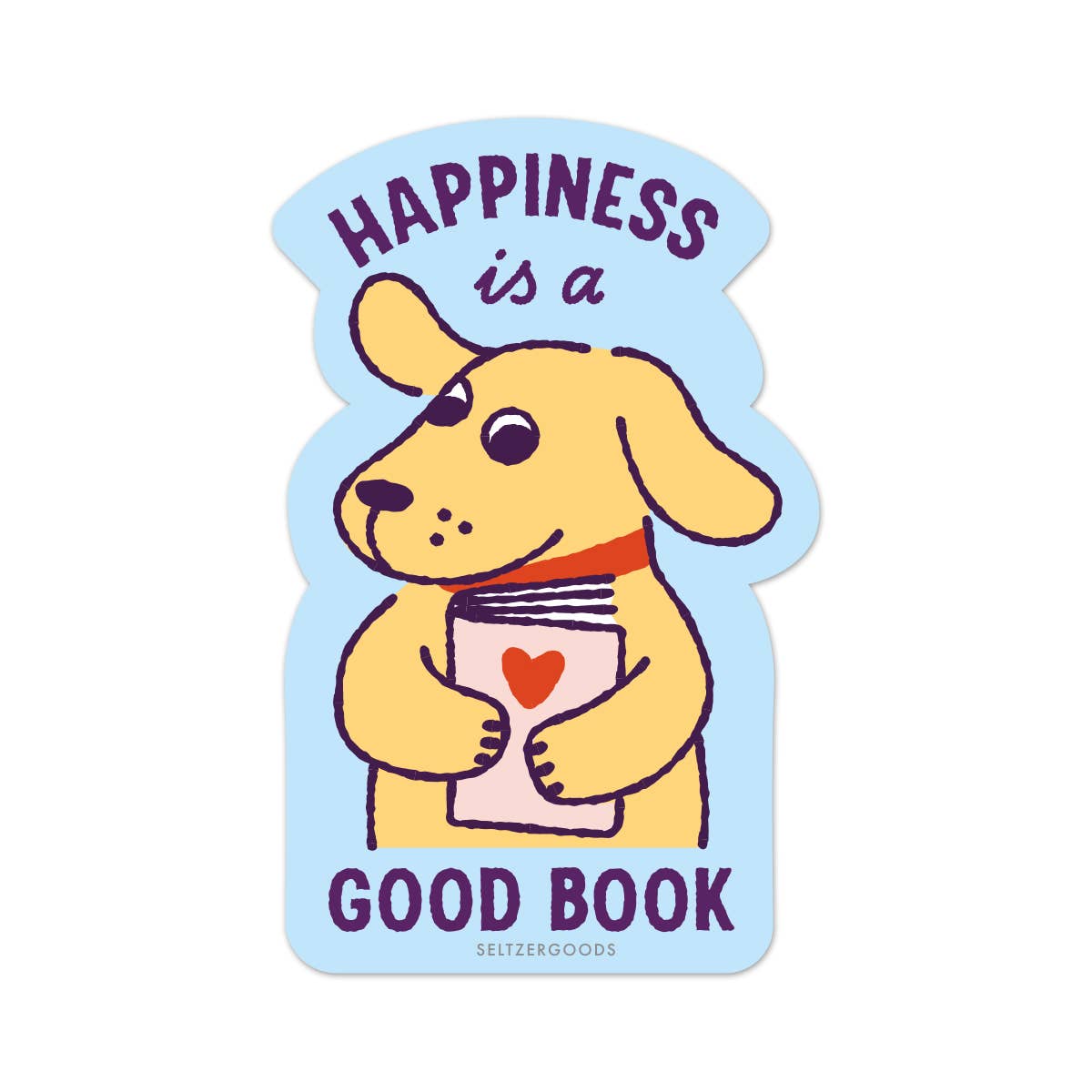 Good Dog Book Sticker