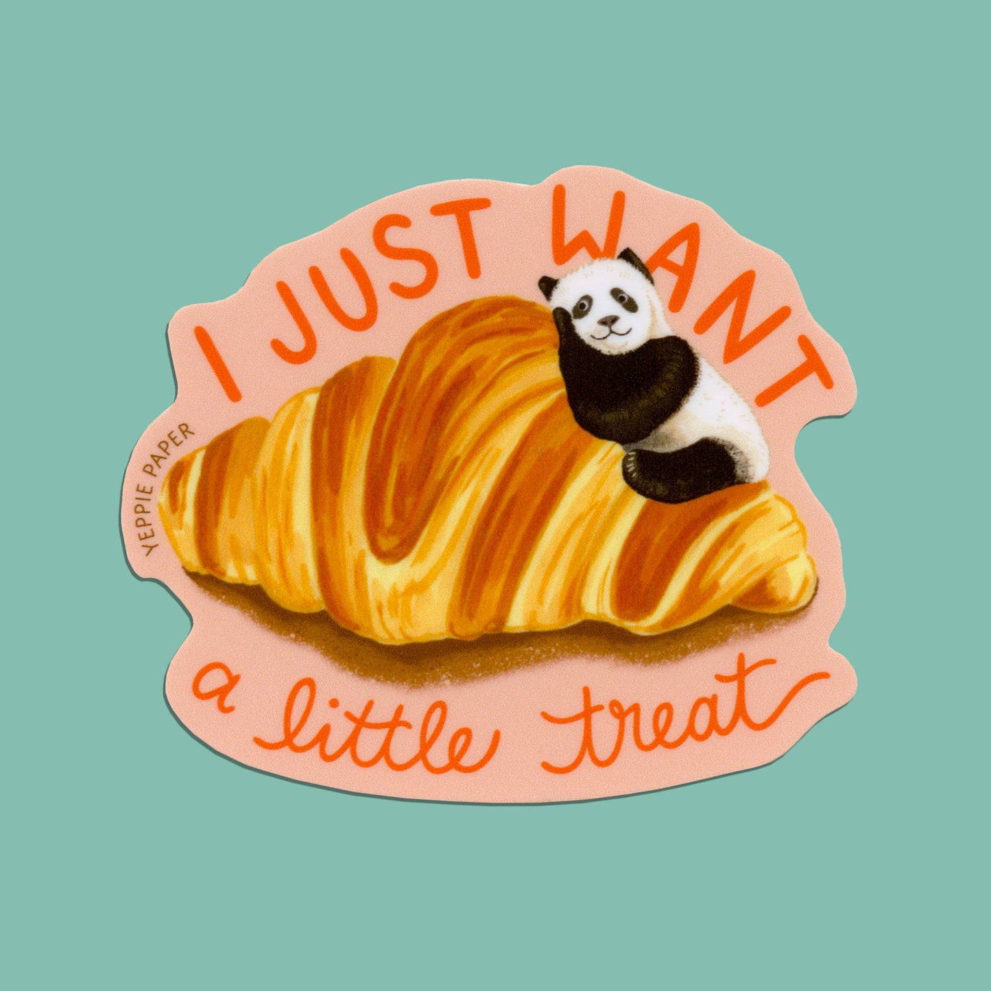 Croissant Panda Treat Sticker