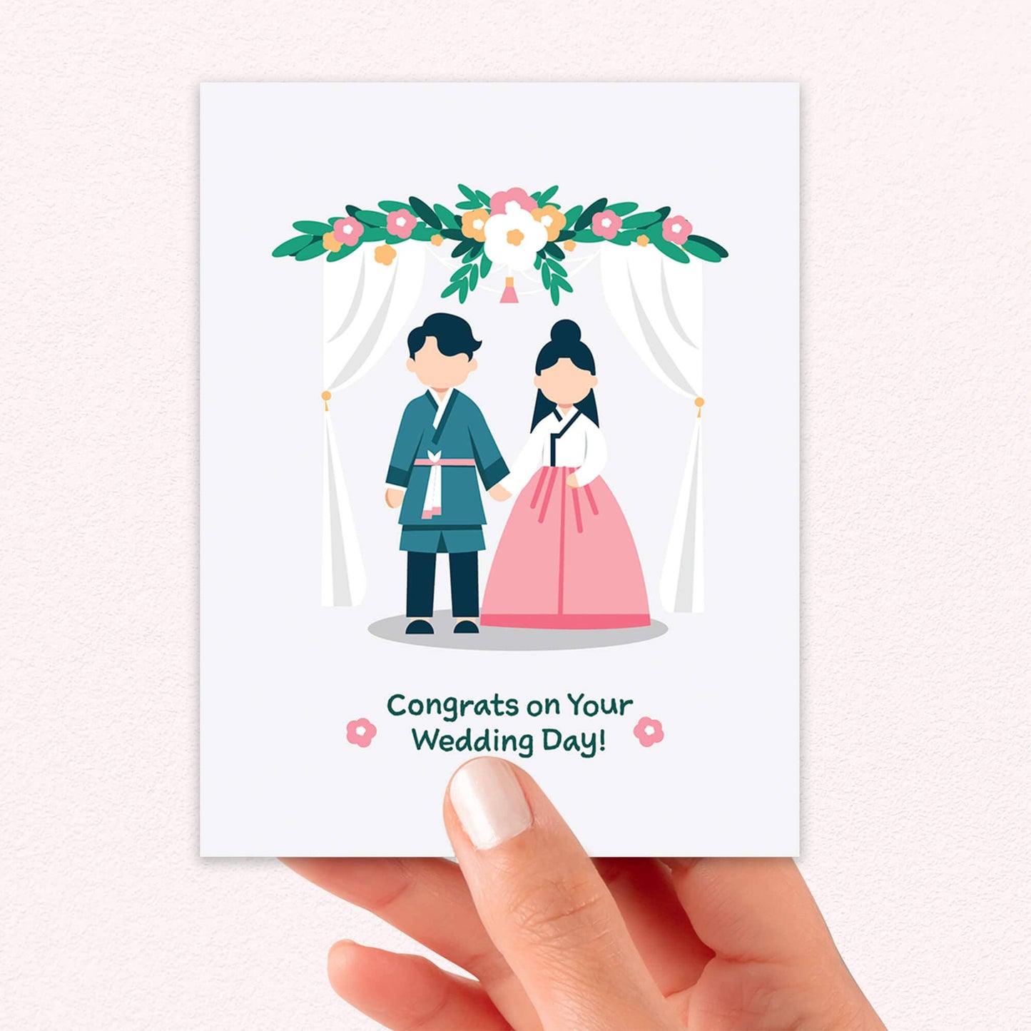 Korean Hanbok Wedding Card