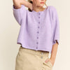 LOU - Cropped Boxy Cardigan