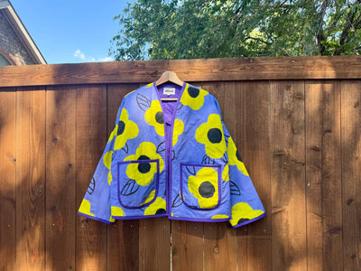 Purple Garden Quilting Jacket