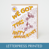 We Got This Bikes Anniversary Card