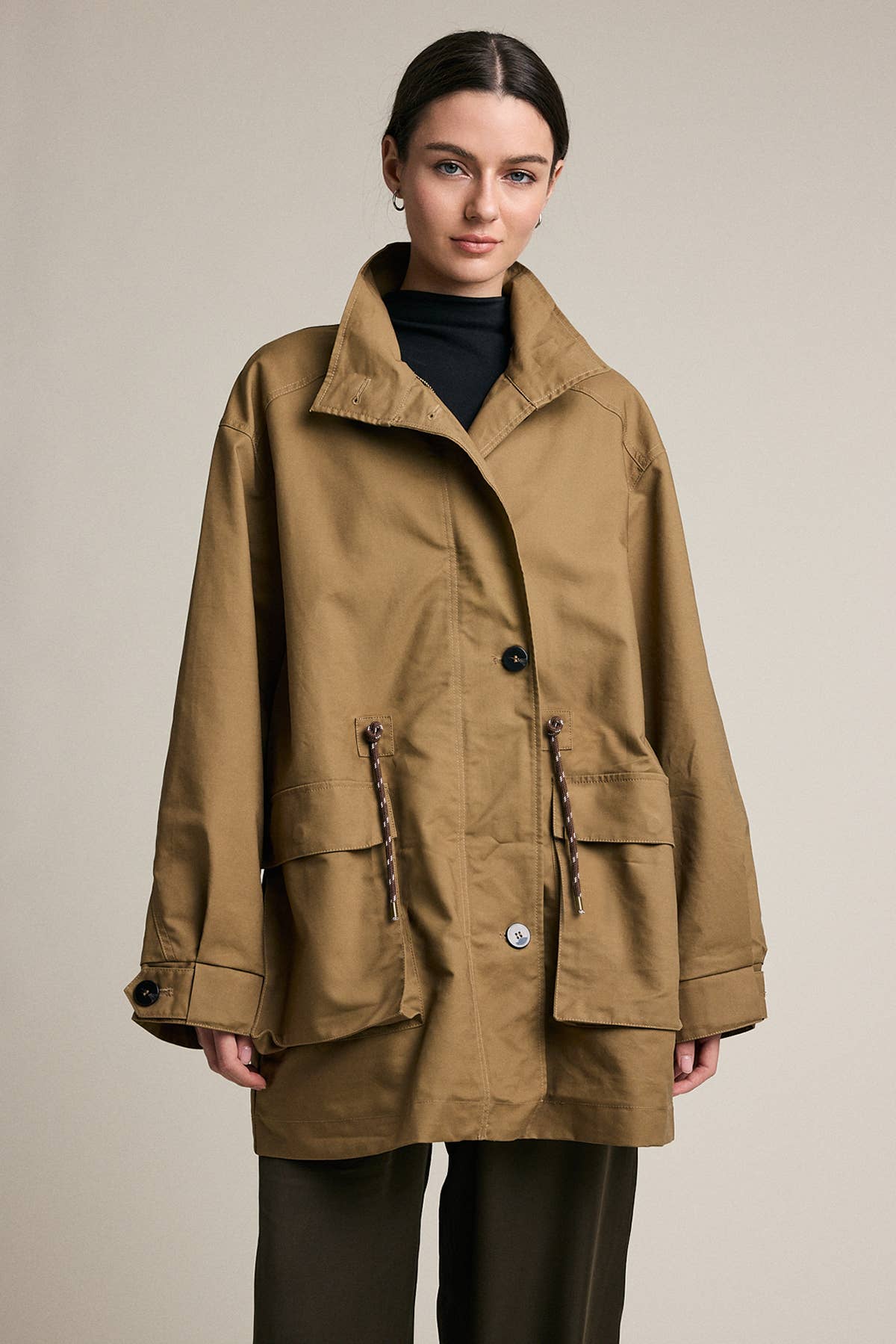 Stand Collar Utility Field Jacket