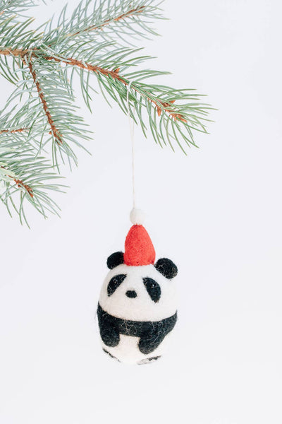 Panda Felt Ornament