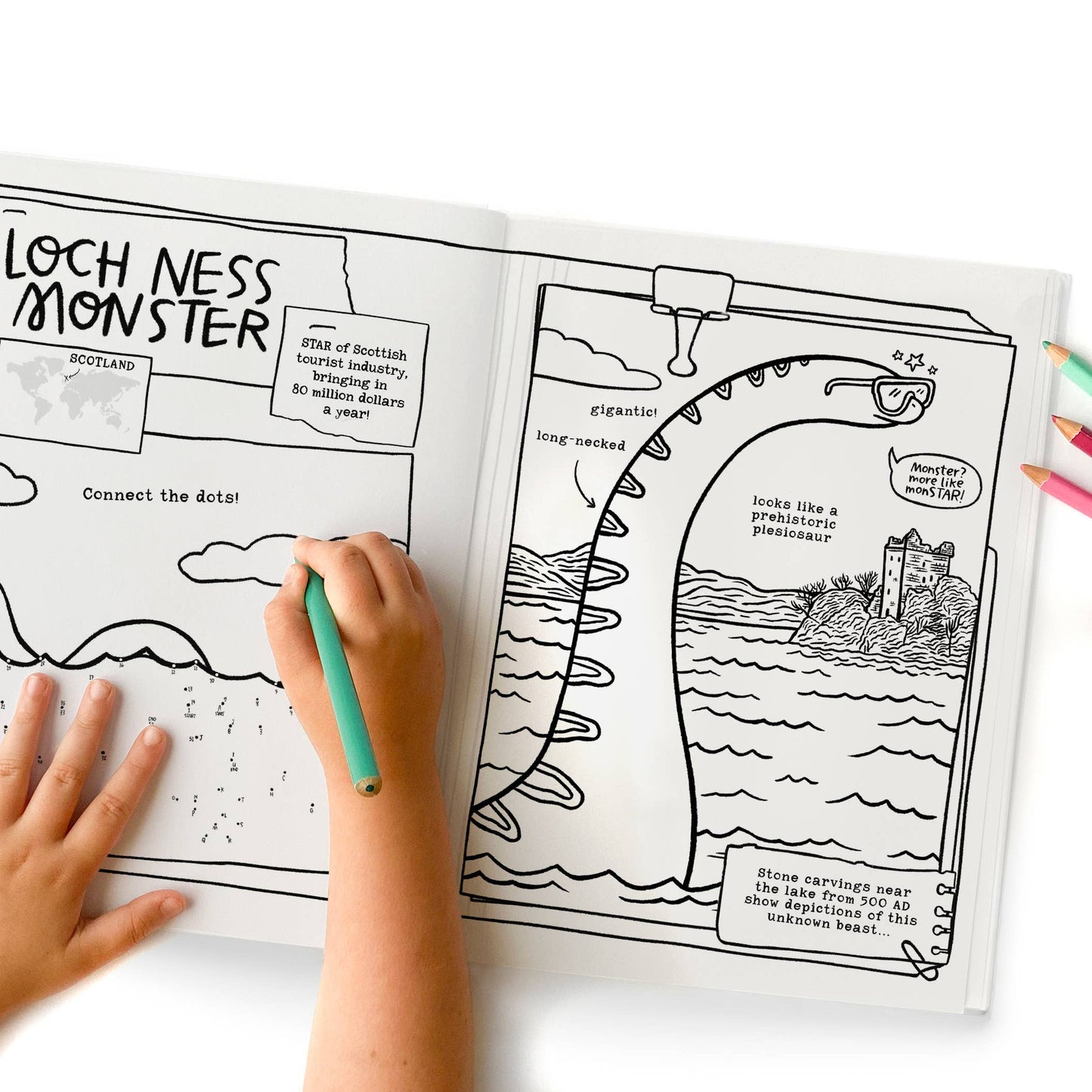 Legendary Monsters CRYPTIDS Coloring, Activities & Jokes