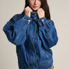 Gathered Back Denim Jacket
